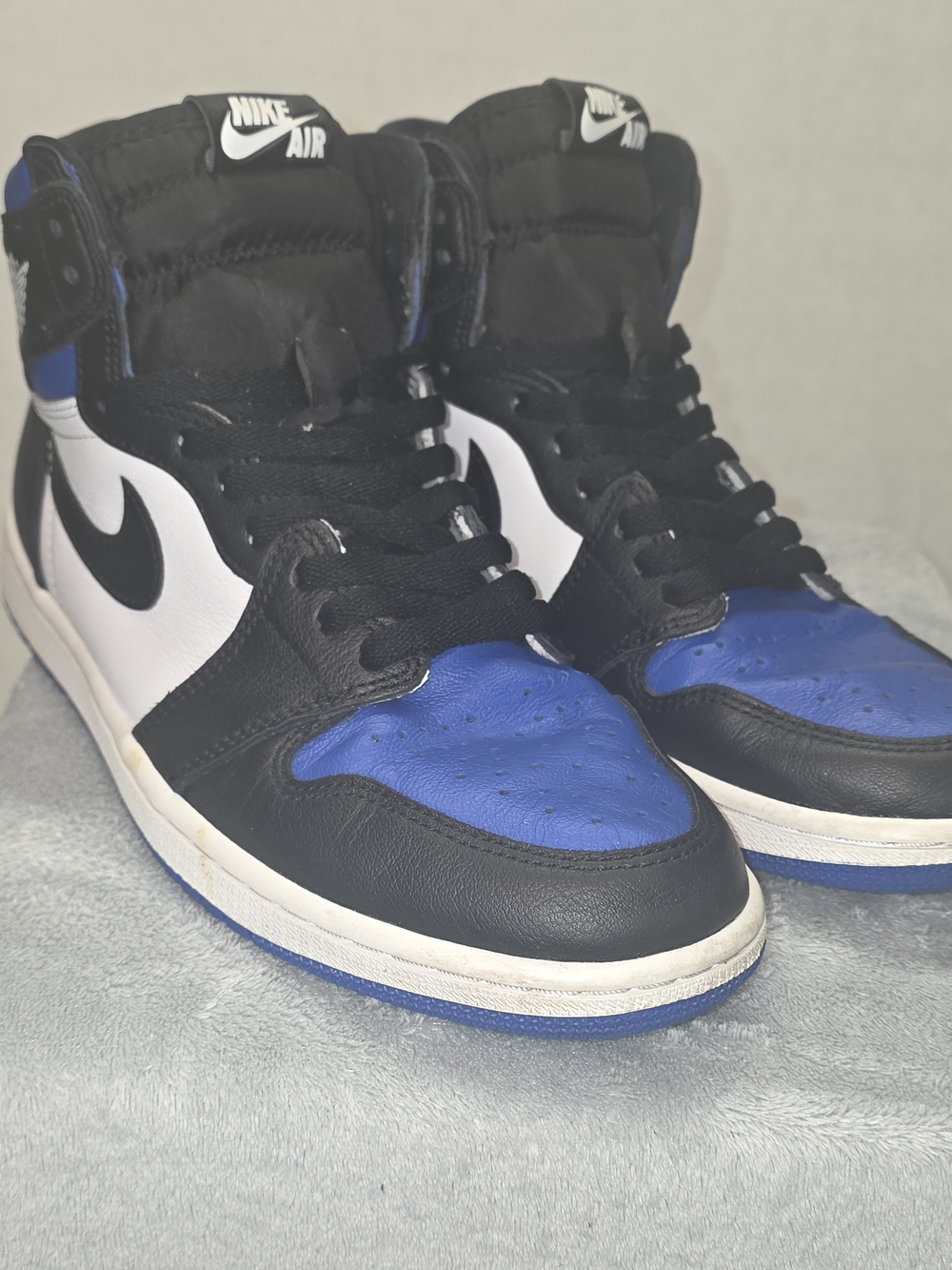 Nike Air Jordan 1 High — Black/White/Royal Blue  #72